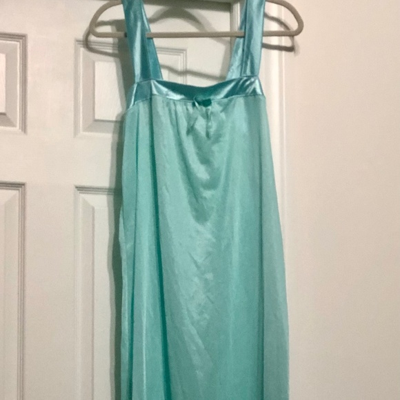 Vintage Previews USA Blue Floral Nightgown and Robe Size Large - Picture 5 of 10